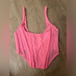 Cropped Lace Corset Top